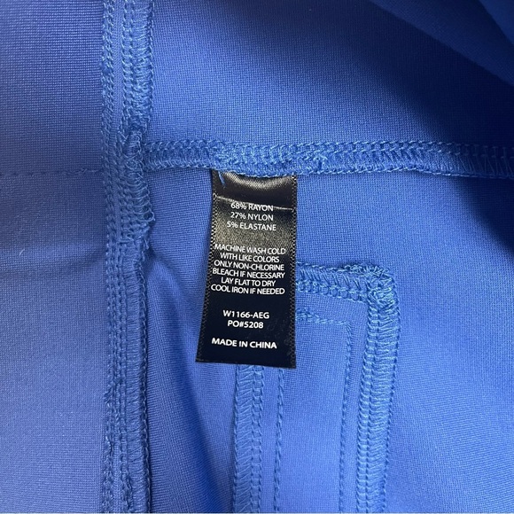 Betabrand Straight Leg Pants Women's Medium Long Royal Blue Stretch‎ Mid-rise - Picture 10 of 10